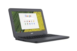 Acer Chromebook open with Google on screen