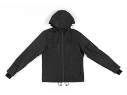 A Black heated jacket