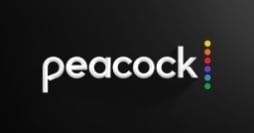 The Peacock logo.