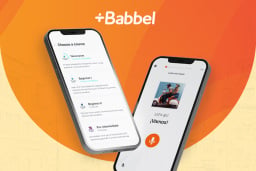 Babbel app on smartphones