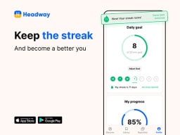 Headway App display