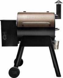 Traeger Grills Pro Series 22 Pellet Grill and Smoker in a bronze color on a white background