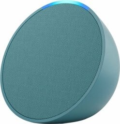 Amazon Echo Pop speaker in teal