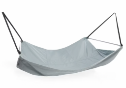 REI Co-op Outward Hammock in a light blue color over a white background