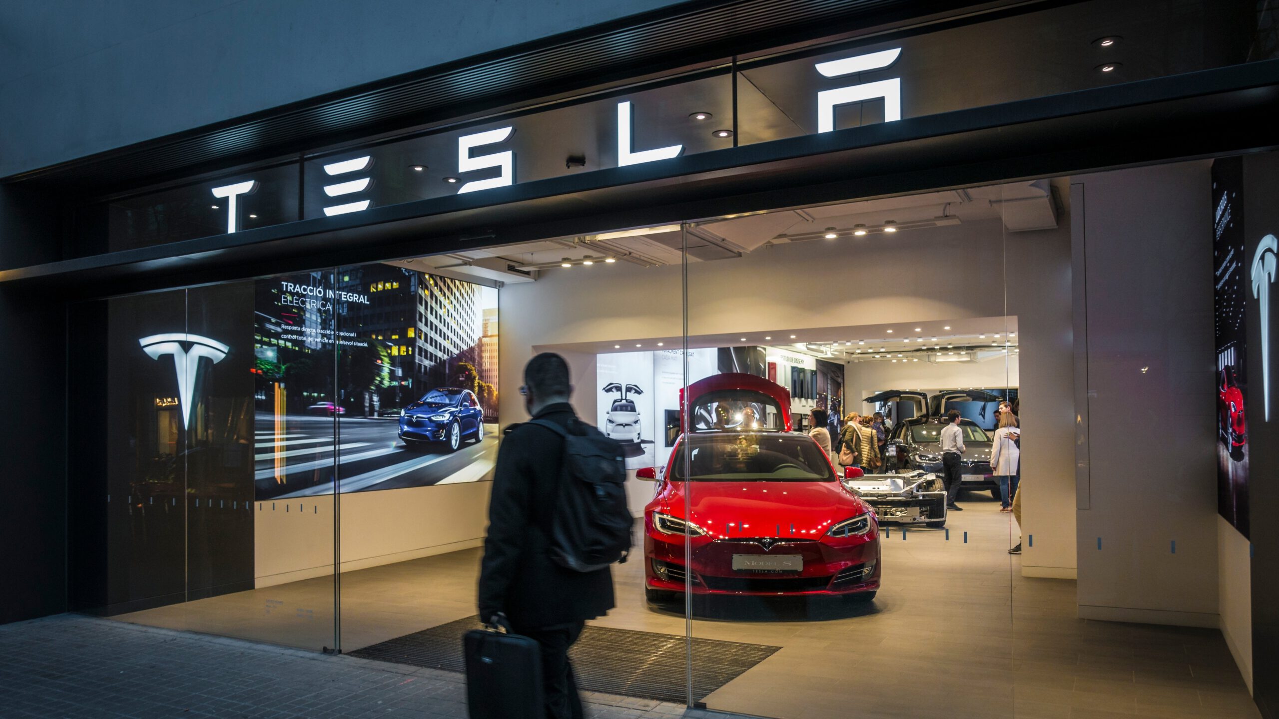 Tesla car showcase