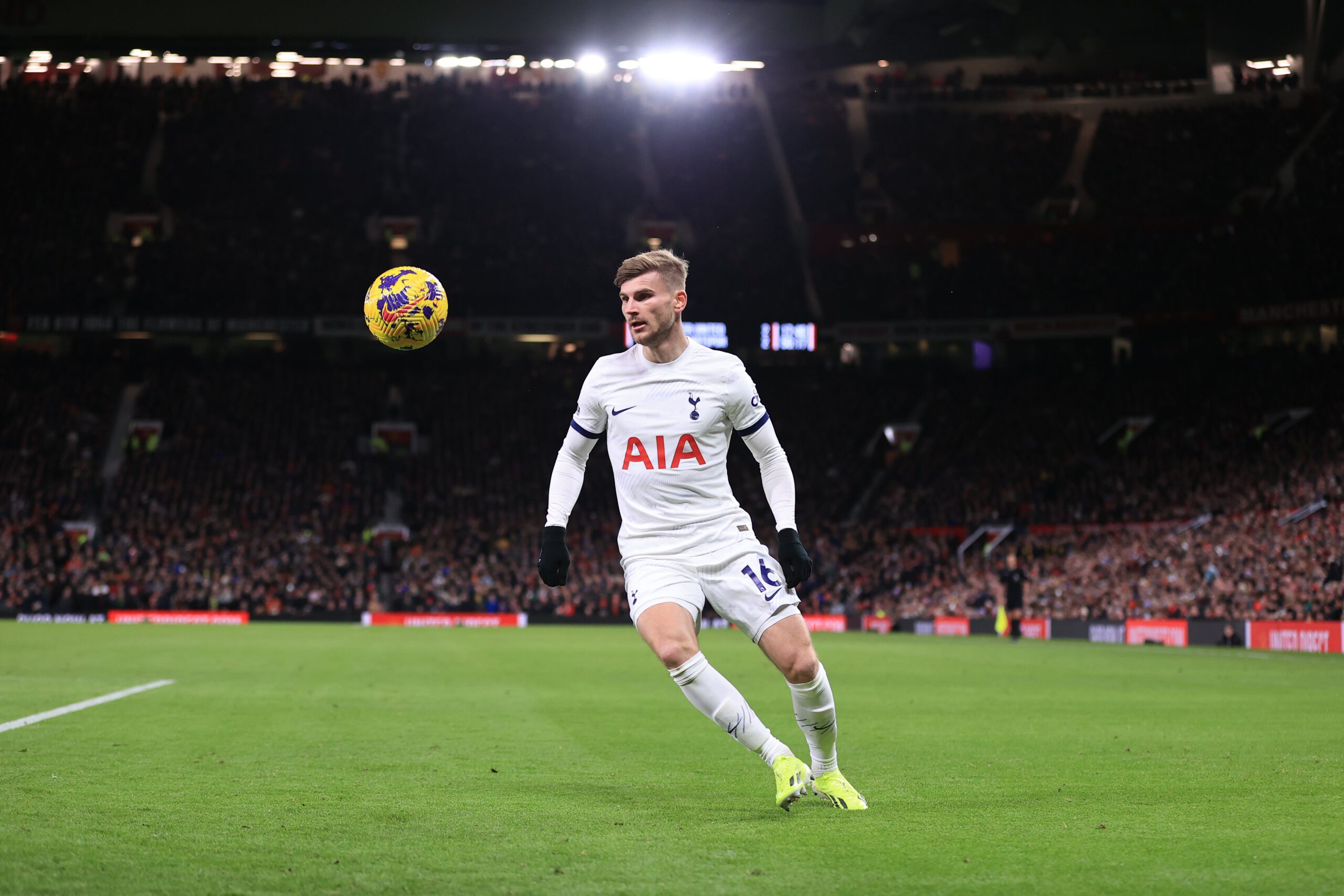Timo Werner of Tottenham Hotspur in action