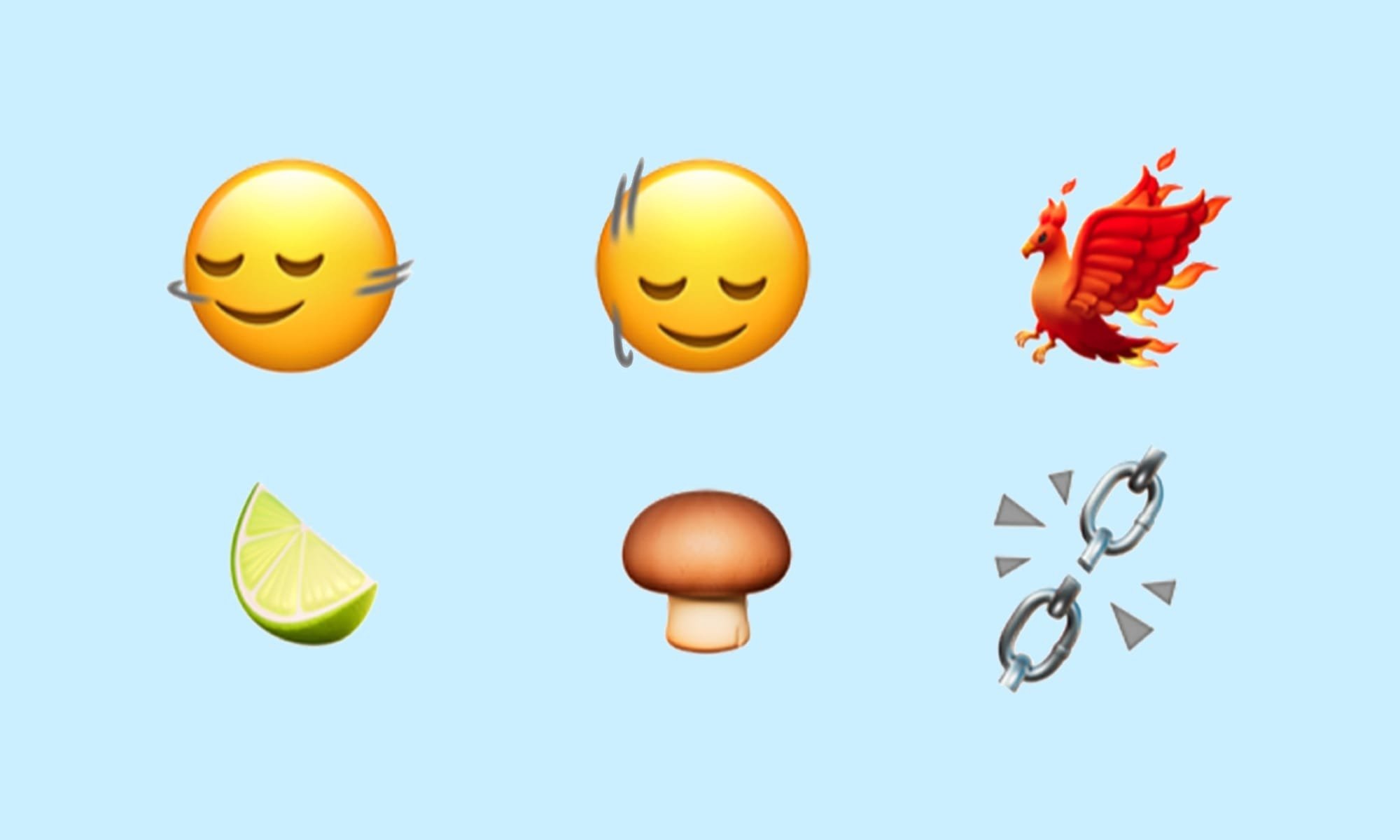 Six new emoji from iOS 17.4 beta