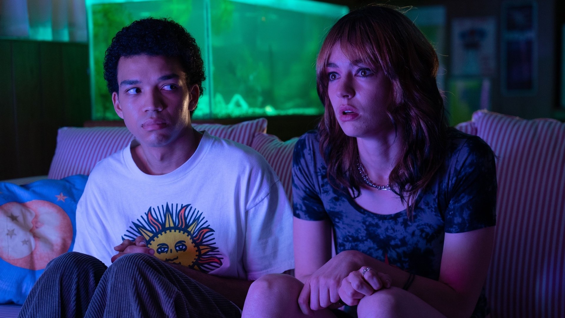 Justice Smith and Brigette Lundy-Paine in 