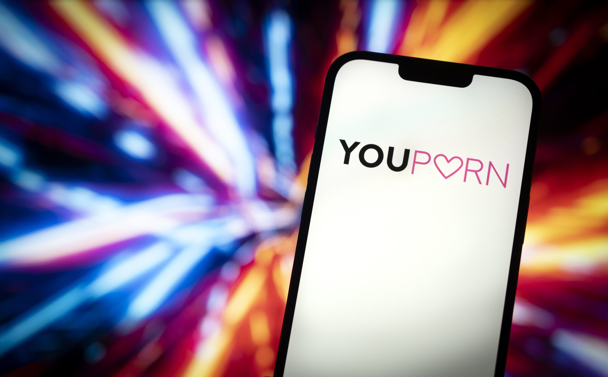 YouPorn logo on phone