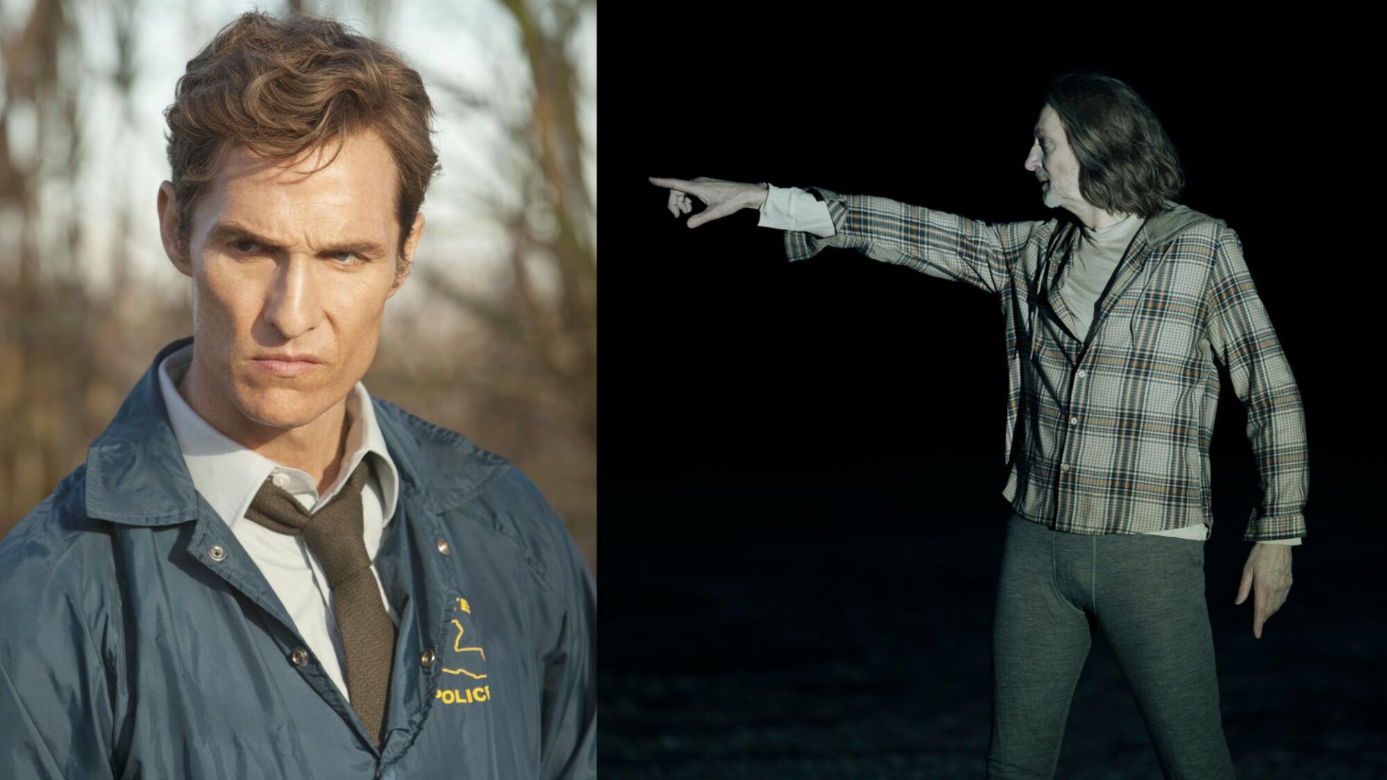 Matthew McConaughey and Erling Eliasson in "True Detective"