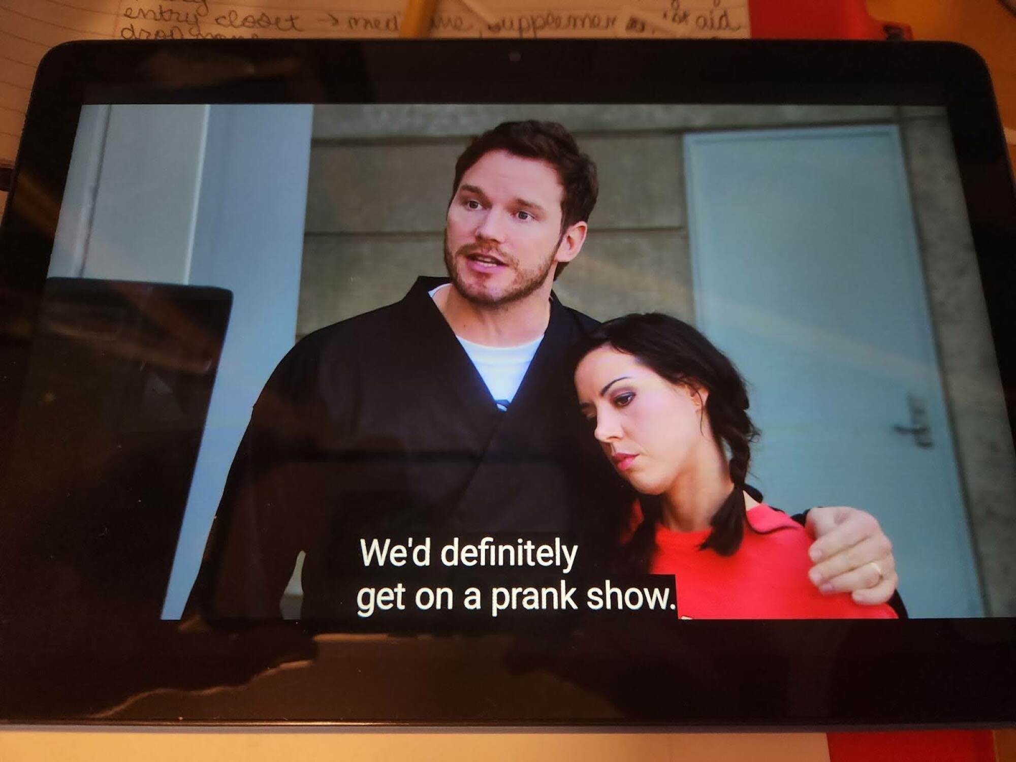 parks and recreation playing on the amazon fire hd 10 tablet
