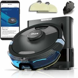 Shark Matrix Plus 2-in-1 Self-Empty Robot Vacuum and Mop on a white background