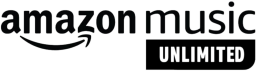 amazon music unlimited logo on a white background