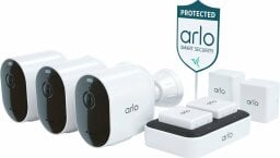 Arlo Pro 4 Spotlight Camera Security Bundle on a white background
