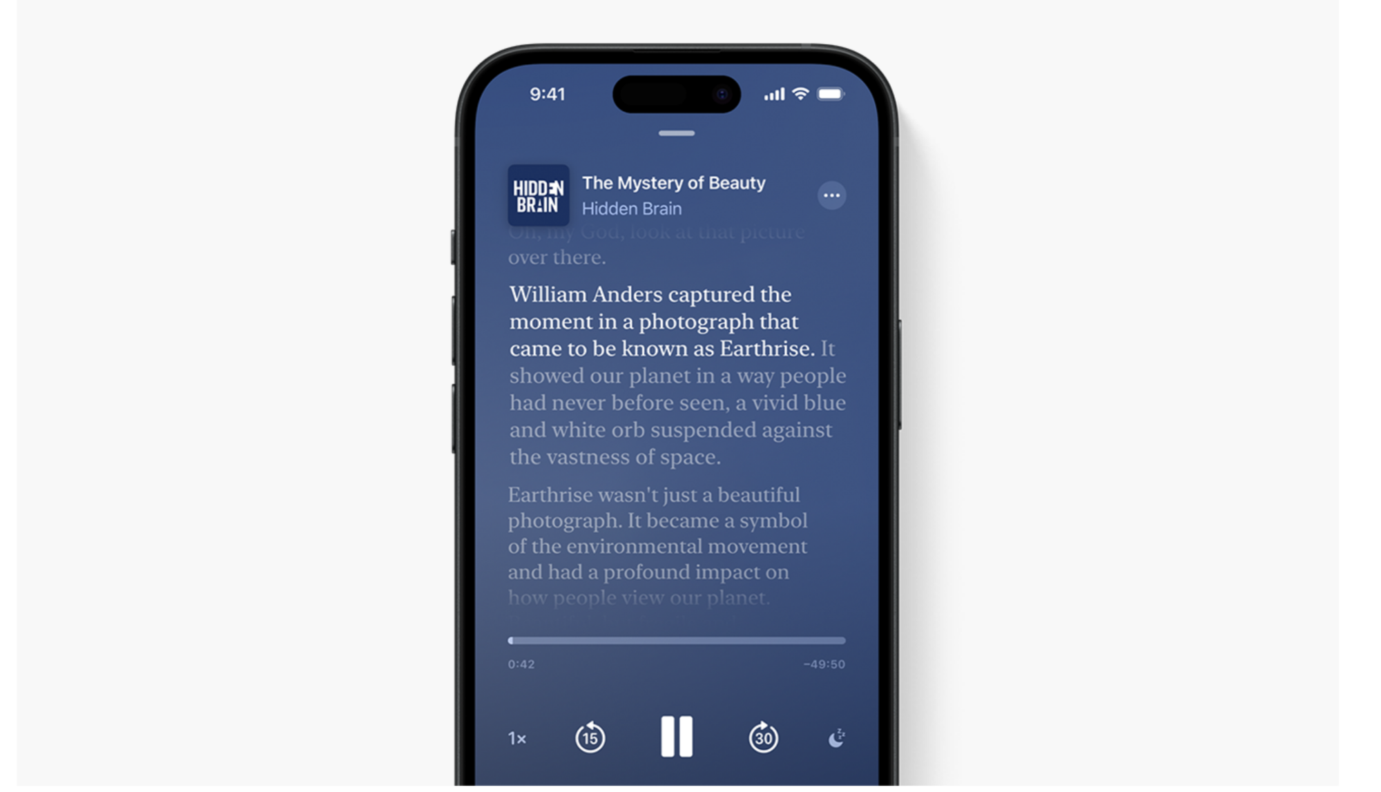 Transcripts with Apple Podcasts