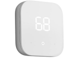 an amazon smart thermostat face on a white background