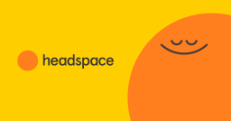 Headspace logo in yellow and orange