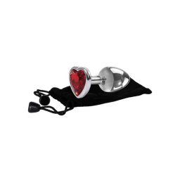 Lovers Red Heart Gem Anal Plug (Small)