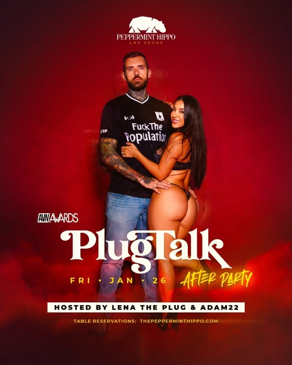 poster for plug talk avn after party