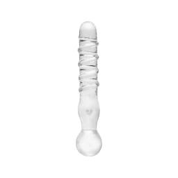 textured sensual glass dildo
