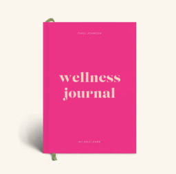 wellness journal in pink