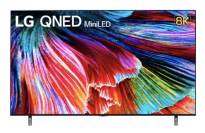 LG TV with colorful abstract beta fish background