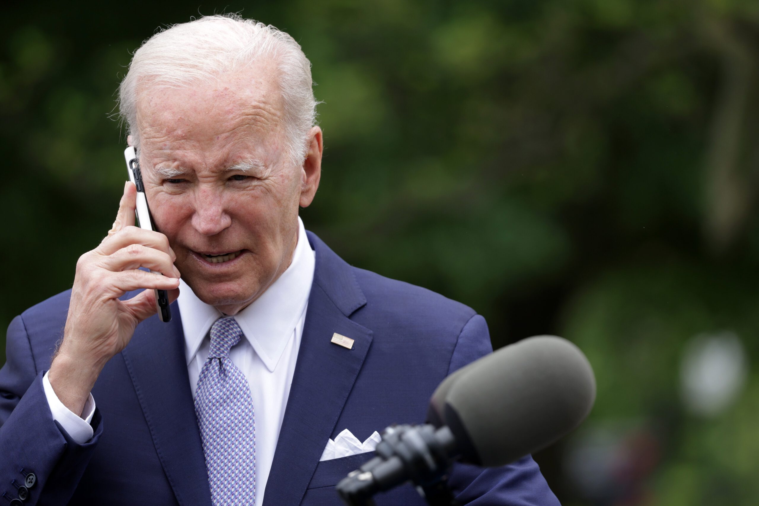 Joe Biden on the phone