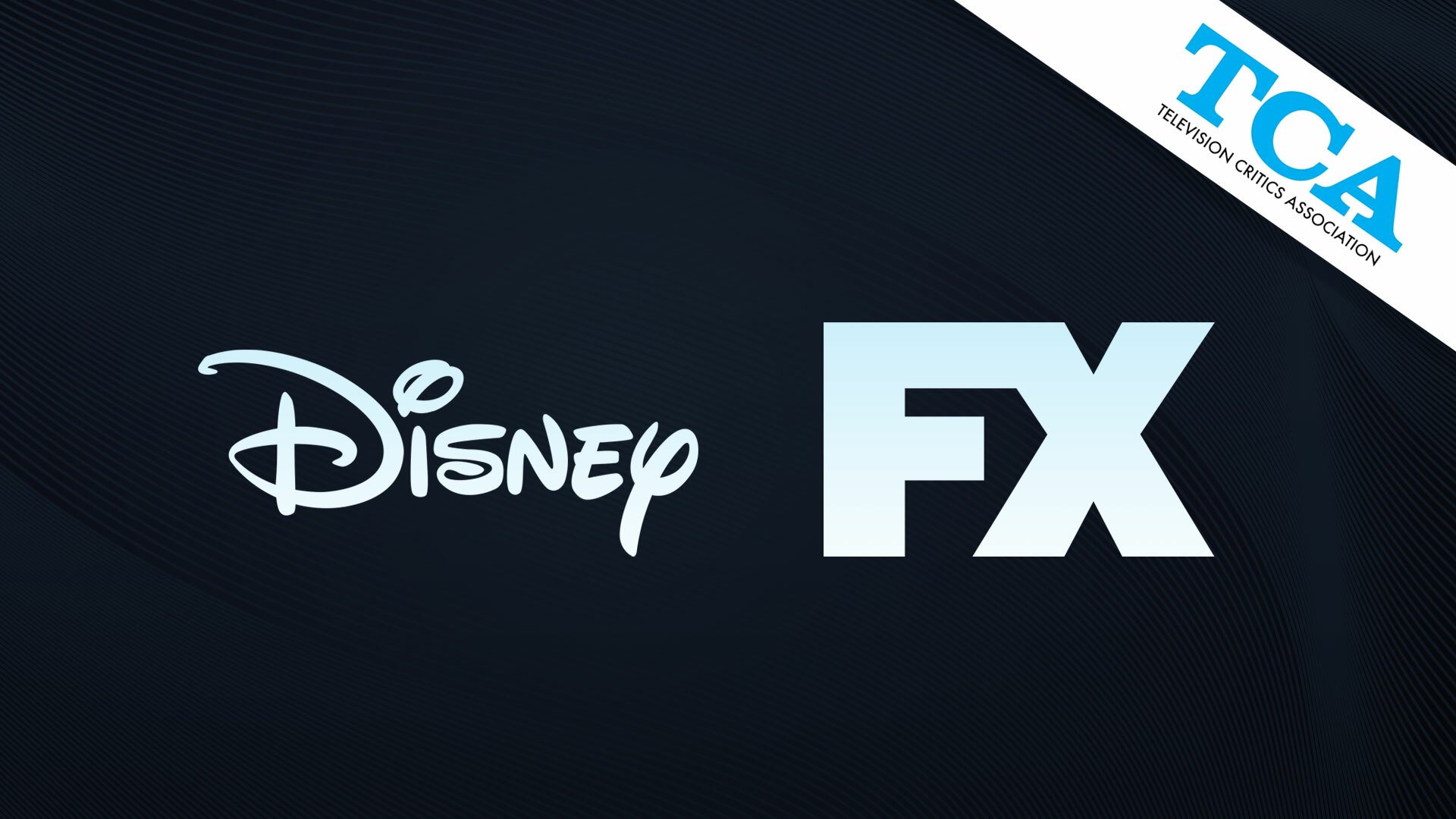 Logos for Disney, FX. and TCA