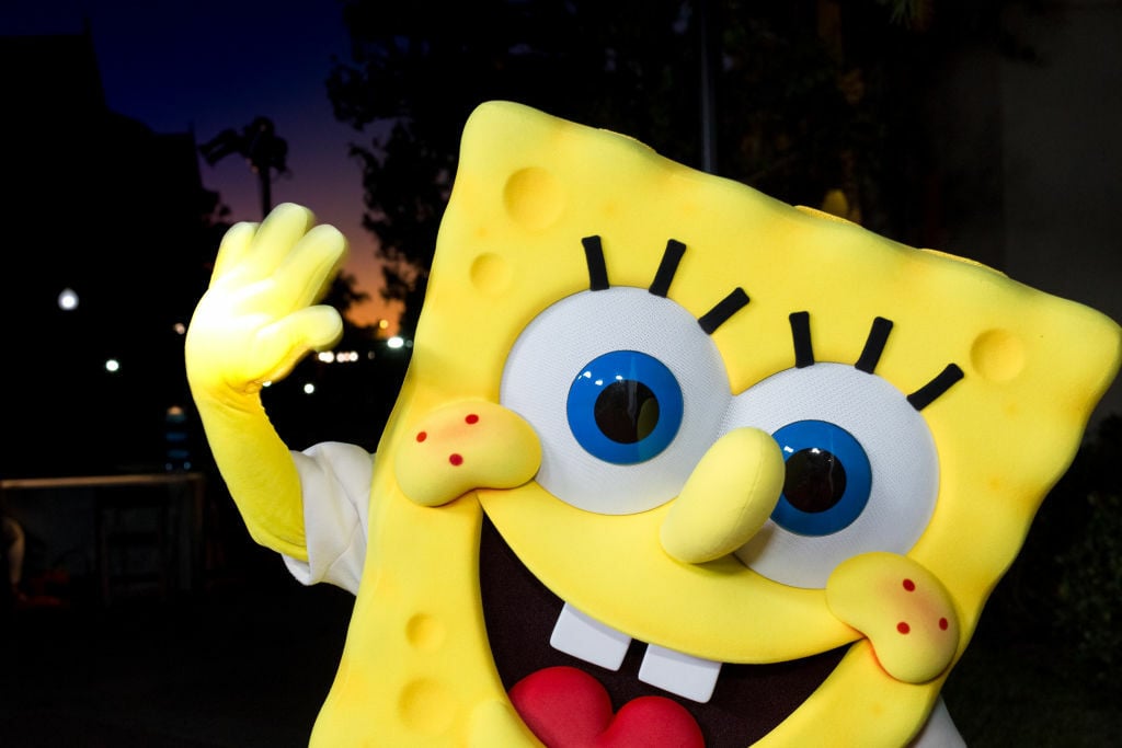 spongebob character close up