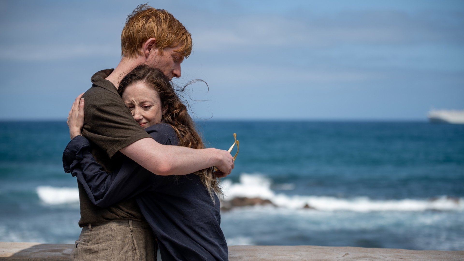 Domhnall Gleeson and Andrea Riseborough in 