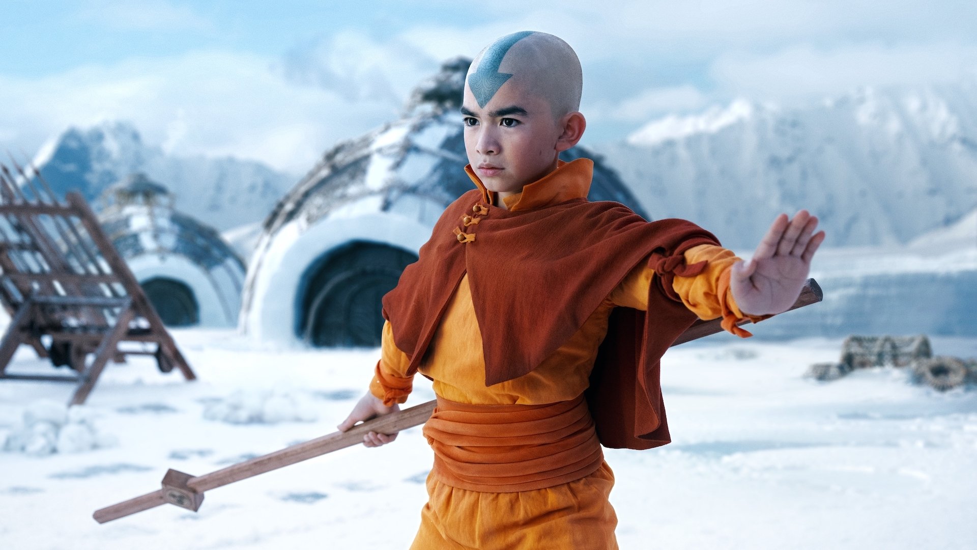 Aang (Gordon Cormier) in Netflix's 
