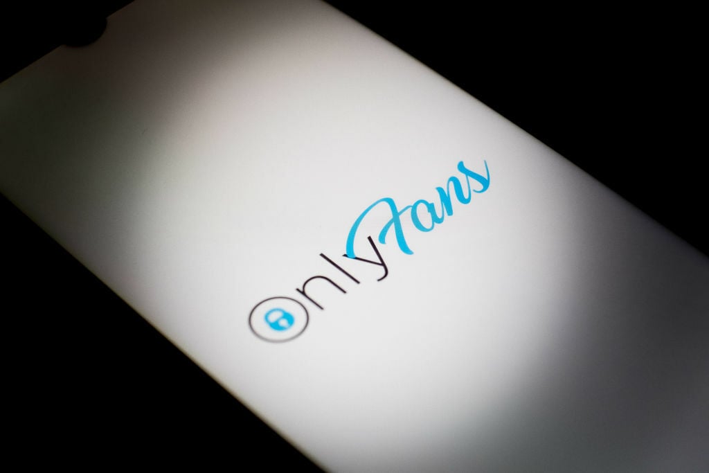 onlyfans logo on a phone