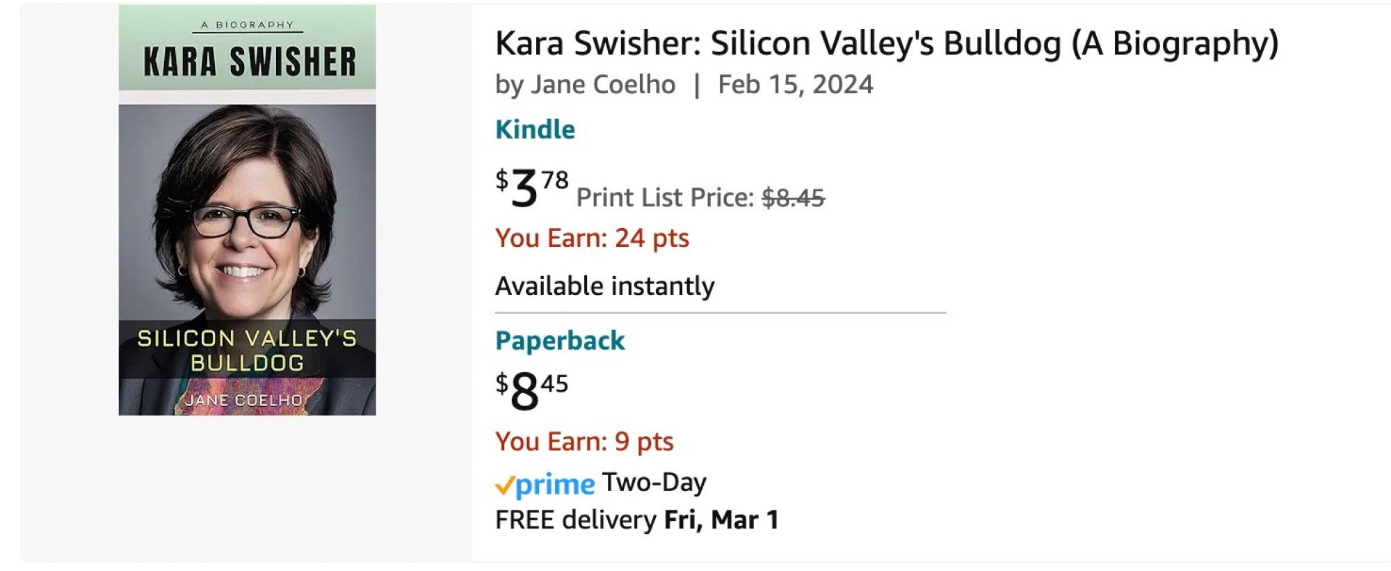 a book about Kara Swisher on Amazon