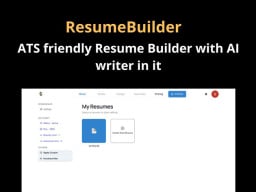 AI Resume Builder advert
