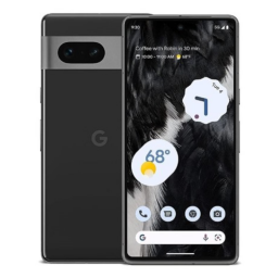 Google Pixel 7 on white background