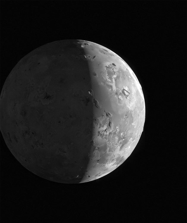 The Feb. 3 Io flyby shows a moon teeming with volcanoes. 