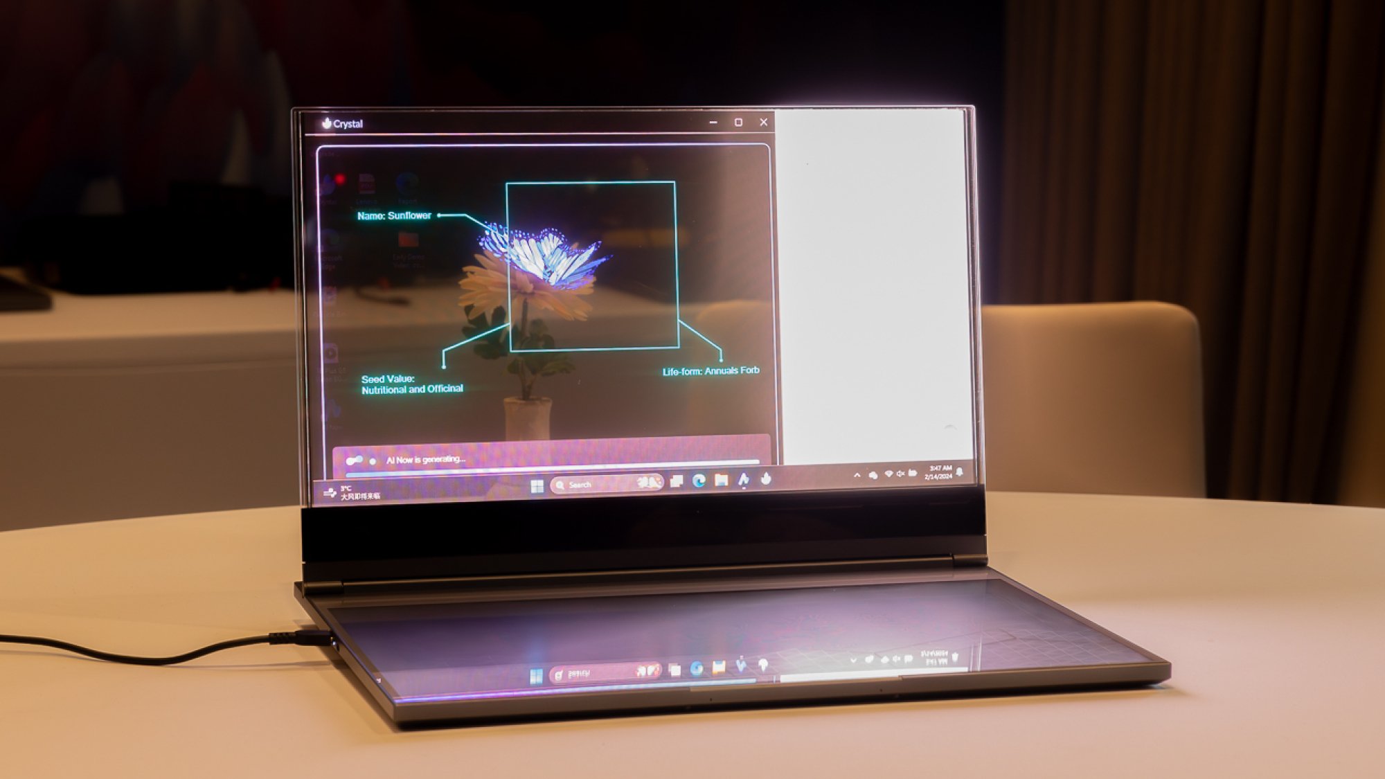 Lenovo ThinkBook Transparent Display Laptop