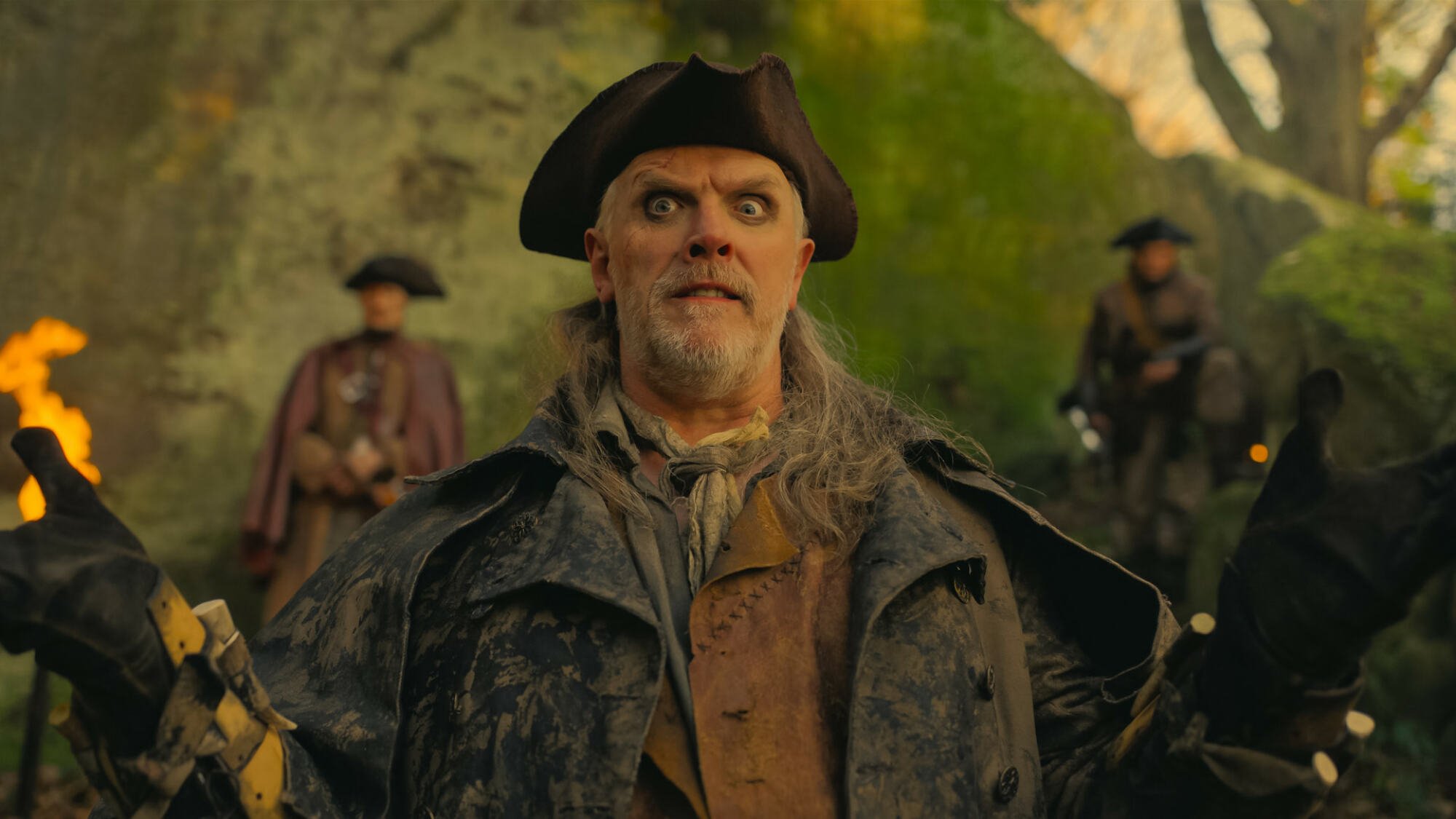 Greg Davies as an 18th century highwayman in "The Completely Made-Up Adventures of Dick Turpin".