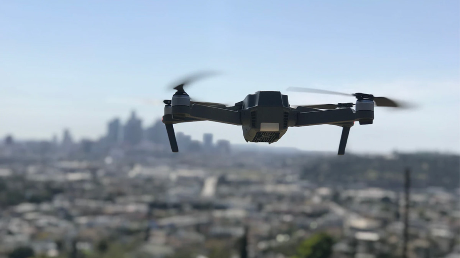 Ninja Dragon camera drone flying through sky