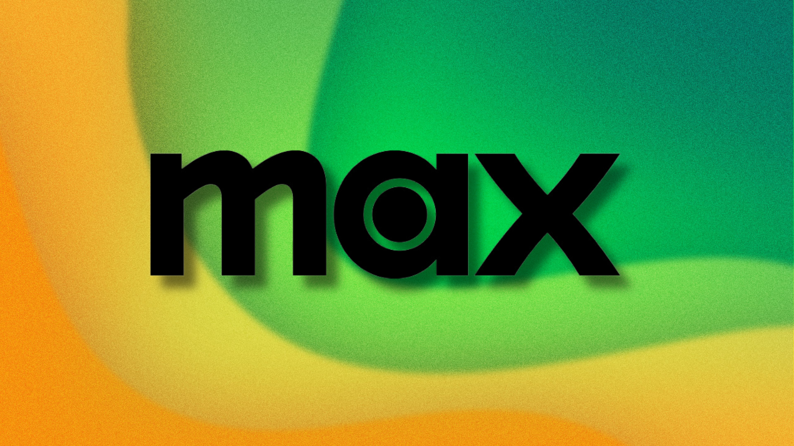 Max logo on green and yellow abstract background