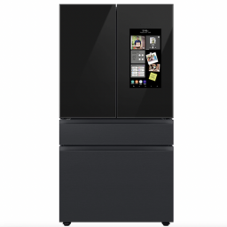 a smart refrigerator with touchscreen