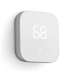 Amazon Smart Thermostat on white background