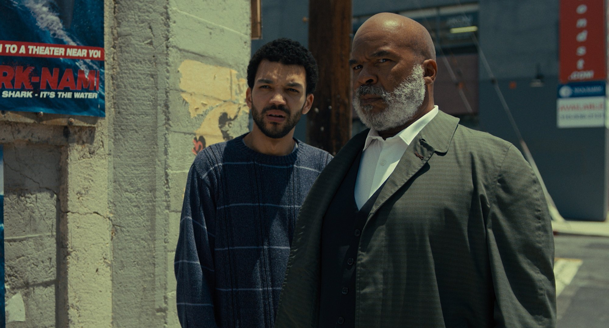 Justice Smith and David Alan Grier in "The American Society of Magical Negroes."