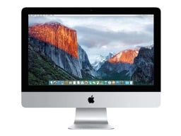 iMac on white background