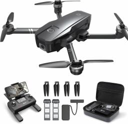 Drone set with remote, carrying case, and drone