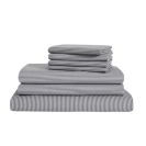 a stack of sheets on a white background