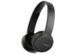 Sony WH-CH510 wireless headphones on white background
