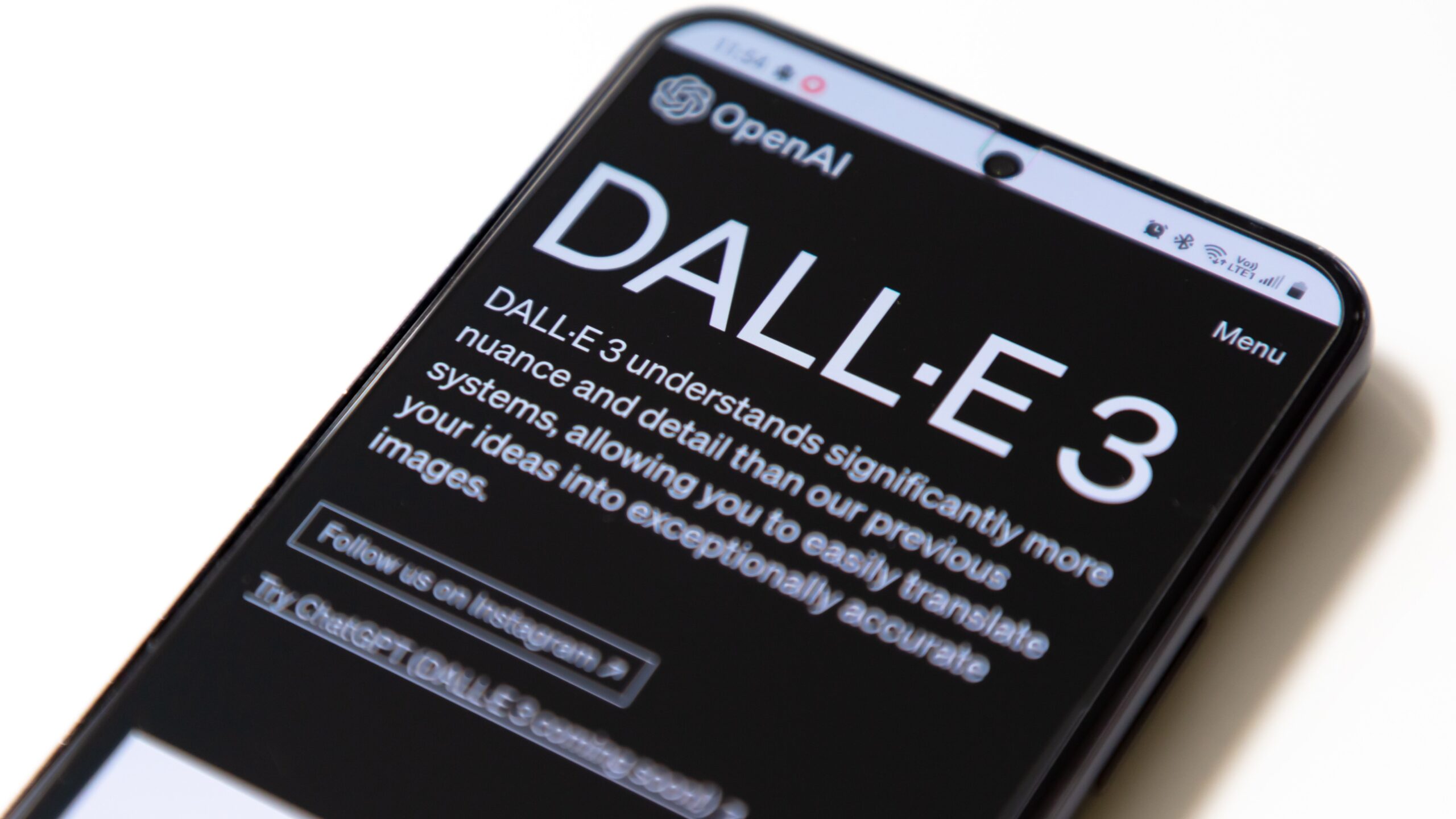 DALL-E logo on a phone