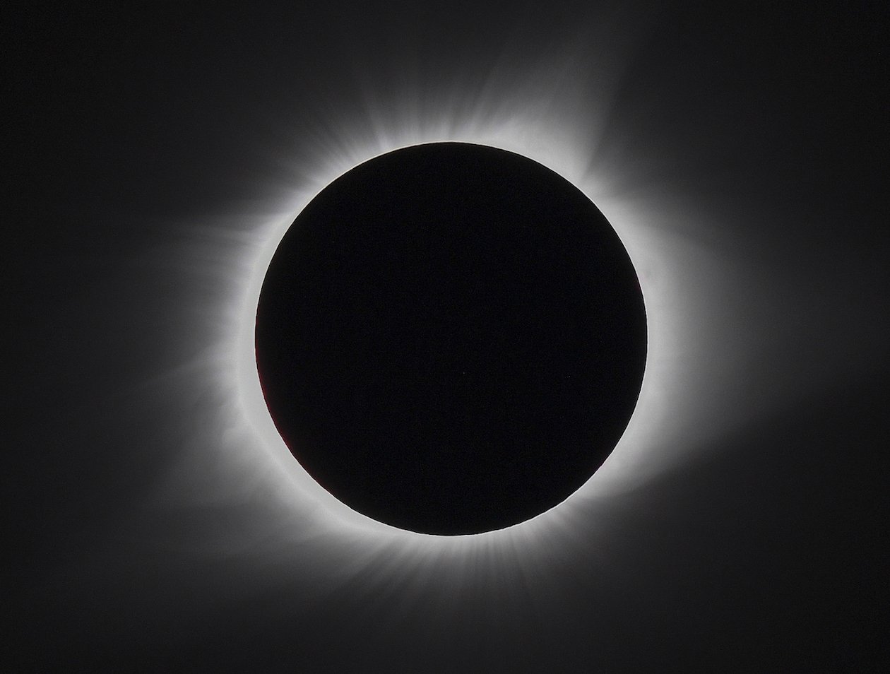 A total solar eclipse professionally photographed in August 2017.