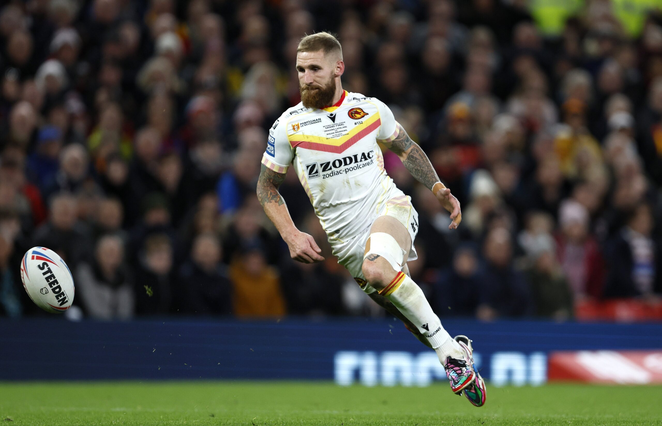 Catalans Dragons Sam Tomkins during the Betfred Super League final match